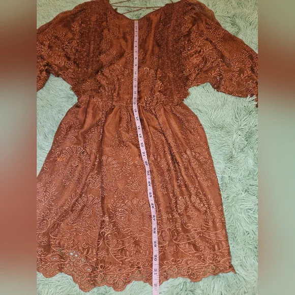 Zimmermann Alchemy Twine Embroidery Copper Dress Size 1 US 4-6 - Picture 11 of 15